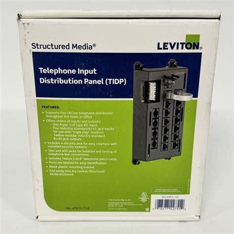 leviton telephone junction box|Leviton 476TL.